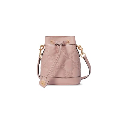 GUCCI GG MATELASSÉ MINI BUCKET BAG ‎728231 (20*16*9.5cm)